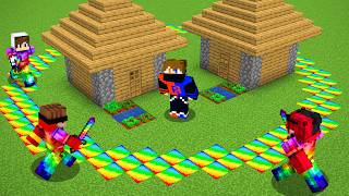 I Got Trapped in Circle of SUPER ITEMS in Minecraft