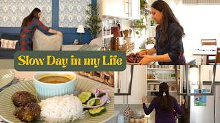 Slow day in my Life - Cooking Veg Thali I Kitchen Organization I Tea cup collection