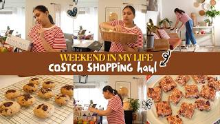 Weekend in my Life - Costco Shopping haul I Protein rich breakfast I Baking Oats Snacks and Cookie