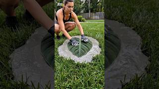 Giant Cement Leaves, Stunning Results