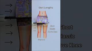 Skirt Lengths 👗 Fashion design inspiration for beginners #art #artwork #Fashion #style #design