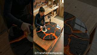 Epic Volcanic Lava Resin Table | Luxury Living Room Decor Ideas
