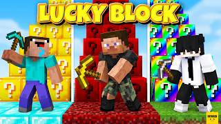 Scary Lucky Block Challenge 😱 Aloo VS Chiku Vs Tushar