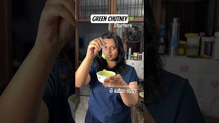 Starters Green Chutney Recipe 😍😋 #shorts