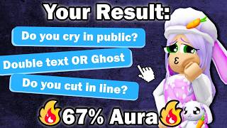 Taking RANDOM Roblox TESTS! (Roblox)