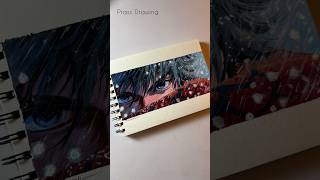 Giyu Tomioka Realistic Eye Drawing. #shorts