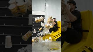 How Many Cups Can You Hold During A Crash Test? #challenge