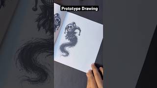 Prototype Puppy playtime Drawing. #howtodraw #art #drawing #artist #shorts