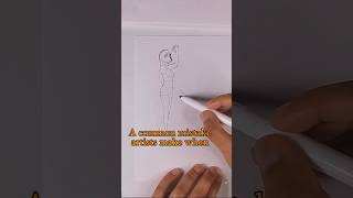 Mistake When Drawing - Quick Art Tips #art #sketch #shorts #tutorial #drawingtutorial #anime