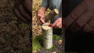 Survival Skills: Incredible Knife Hack for Extreme Conditions. #camping #survival #skills