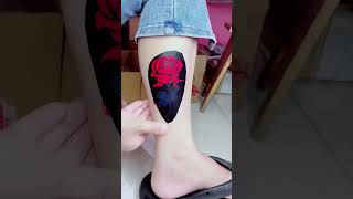 Wait For It… 🌹 This Rose Tattoo Turns Amazing 😳 #shorts