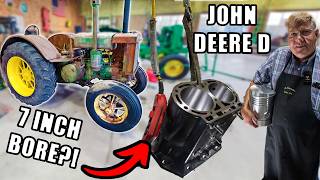 Machining a MASSIVE 7” Bore ANTIQUE Tractor Engine