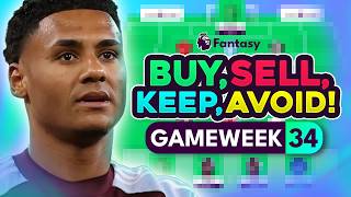 FPL GW34 TRANSFER TIPS! | Buy, Sell, Keep & Avoid for Gameweek 34 | Top Picks Tier List 2025/26! ⭐