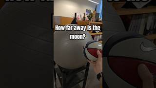 How far away is the ISS? How about the moon? #physics #stem #moon #nasa