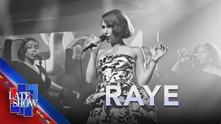 "Click Clack Symphony." - RAYE (LIVE on The Late Show)