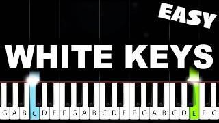 Dominic Fike - white keys - EASY Piano Tutorial