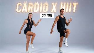20 MIN INTENSE HIIT WORKOUT - ALL STANDING - Full Body, No Equipment, No Repeats