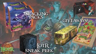 MTG TMNT Collector Booster Openings, LOTR deck boxes sneak peek, & GIVEAWAYS!