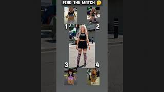 FIND THE MATCH REAL LIFE 😂😲 #roblox #brookhaven #robloxshorts