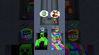 WHO CAN BUILD FASTER #minecraft #noob #herobrine #roblox