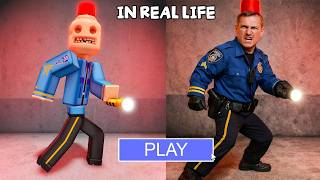Escape SIREN COP IN REAL LIFE SCARY OBBY - Roblox Update All Morphs Battle Full Gameplay 4K