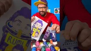 She Mixed Paints and Got the Perfect Color for Rumi Kpop Demon Hunters🎨