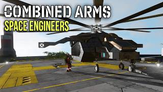 The Support Helicopter Build in... SPACE ENGINEERS (Combined Arms Series)