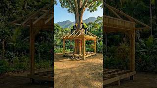 Transforming empty space under a tree into a cozy chill-out spot.