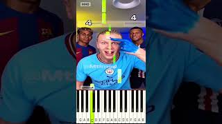 Haaland Breaks the Forehead Challenge 😤 @Mtime4 - Piano Tutorial