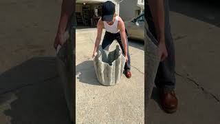 Turn a Towel into a Cement Planter (Easy DIY)