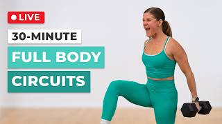 Live 30-Minute Full Body SHRED | Arms, Legs, Abs, Cardio