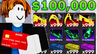 Buying EVERY SKIN as a NOOB in Roblox Rivals!