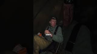 Man survives in HUGE Blizzard🤯 #survival #outdoors #shorts