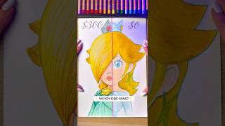 DRAWING ROSALINA FROM MARIO MOVIE WITH $0 😳😭 #drawing  #mariokart #mariomovie #rosalia #art