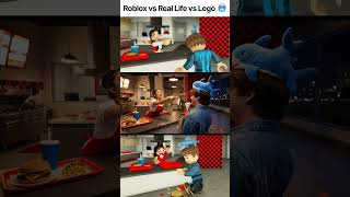 ROBLOX VS REAL LIFE VS LEGO 😱😱 #roblox #nobatidao