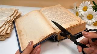 TRANSFORMING OLD BOOK PAGES INTO BEAUTIFUL DECOR! 😍 BEST FROM TRASH! DIY