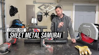 How to Cope ANY Size Pipe PERFECTLY (Find Your Exact Chop Saw Angle)