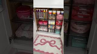 Guest Bathroom Restock Organization 🎀 #bathroomrestock #guestbathroom #restock