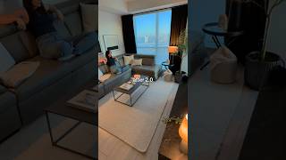 cozy minimalist apartment living room | small space design