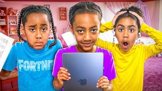 Siblings EXPOSED for using AI 🤖 To CHEAT!! Mom Teaches A Lesson