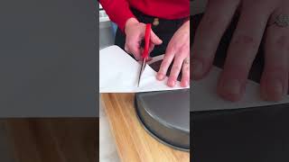 Classic Baking Technique! ✨How to make a cartouche for baking cakes!#baking #cake
