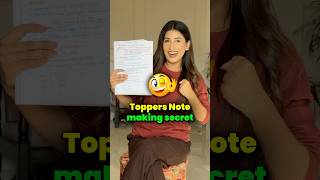How to make NOTES like Toppers🔥😎 Best Technique ever✅ #shorts #notes #study