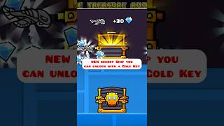 🔑 NEW SHIP UNLOCKED with Gold Key | #geometrydash #geometrydashsecrets