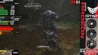 Black Myth Wukong Path Tracing RX 9070 XT 4K - FSR 4.1 ML Frame Gen