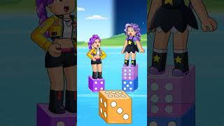 LILY vs RUMI DICE STACKING… WHO WILL WIN?! 🎲💀 #shorts