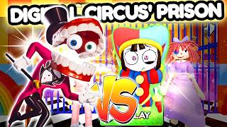 CAINE VS POMNI in DIGITAL CIRCUS' PRISON RUN! 🤣🔥 #roblox Roblox Obby