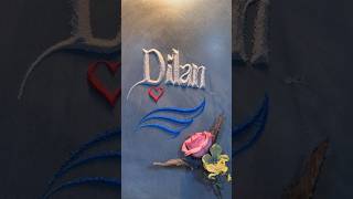 Dilan ❤️ Beautifully written with sand | Satisfying sand calligraphy & relaxing ASMR #art #dilan