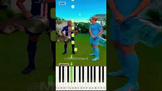 Mbappé vs Haaland Water Bottle Challenge Gone Wrong 💧⚽️ @Mtime4 - Piano Tutorial