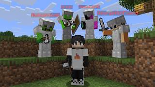 Minecraft Speedrunner VS 4 Infected Hunters REMATCH