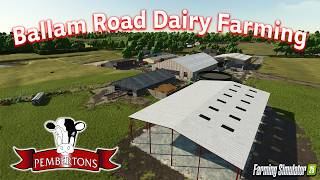 BALLAM ROAD DAIRY FARMING (PEMBERTONS FARM)?! NEW MOD MAP! (TOUR/REVIEW!) Farming Simulator 25